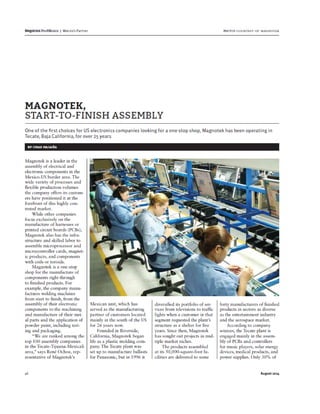 Magnotek-ProMexico Mag Article