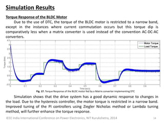 Direct Torque Control of Matrix Converter fed BLDC motor | PDF