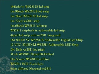Ws2811 ws2812b digital rgb neopixel led light | PPT