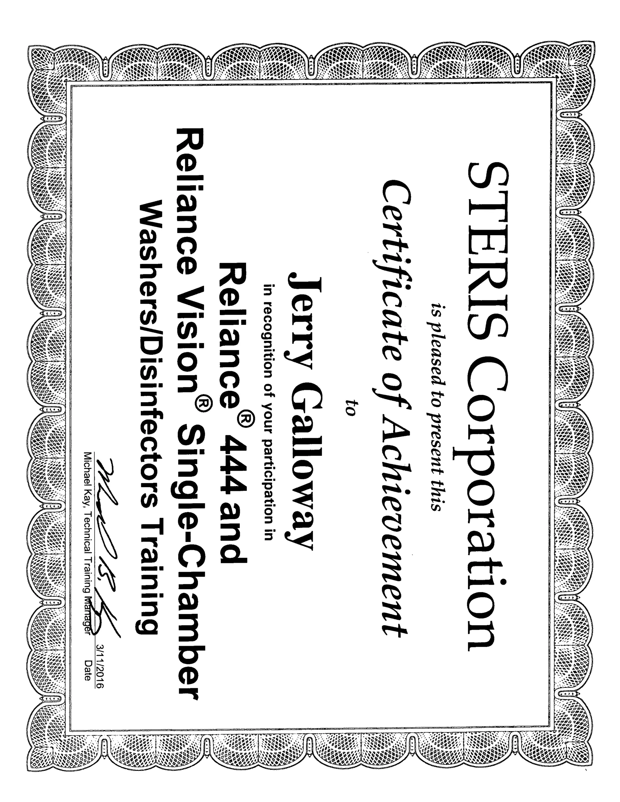 Steris certificate 1 PDF