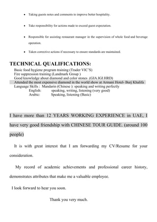 Ying Fang CV | DOC