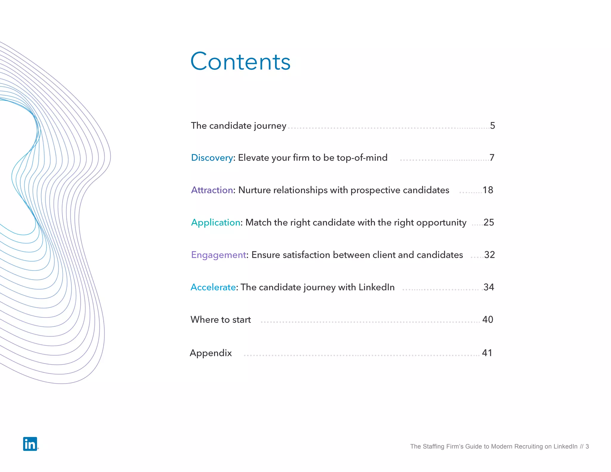 The Staffing Firm’s Guide to Modern Recruiting on LinkedIn // 3
 