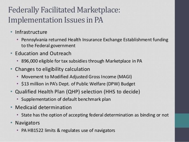 Aca implementation in pa summer 13