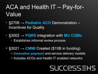 The Affordable Care Act and its Impact on Health IT | PPT