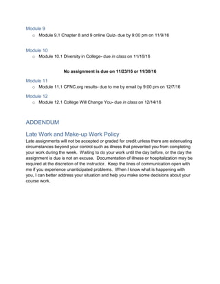 Aca 115 syllabus example for website fall 2016 | PDF