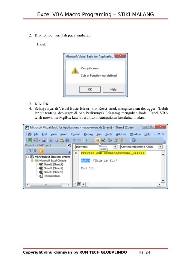 Excel Vba Macro Programing