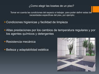 Losetas de piso y alfombras