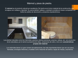 Piso VinílicoLa loseta vinílica presenta numerosas ventajas, además de una amplia variedad de texturas y colores, lo cual ofrece un sinfín de opciones de diseño para todos los gustos y estilos de decoración.CáracterísticasDe rapida instalacion. Muy economicos. Requieren poco mantenimiento. Limpieza facil. Se pueden realizar diseños especiales. Reduce el ruido por impacto (acústico).