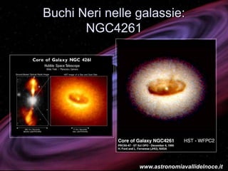 Buchi Neri nelle galassie:
NGC4261
www.astronomiavallidelnoce.it
 