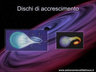 Dischi di accrescimento
www.astronomiavallidelnoce.it
 