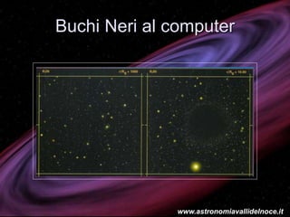 Buchi Neri al computer
www.astronomiavallidelnoce.it
 