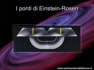 I ponti di Einstein-Rosen
www.astronomiavallidelnoce.it
 