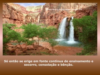 Chutes Havasu, Grand Canyon, Arizona, USA
Só então se erige em fonte contínua de ensinamento e
socorro, consolação e bênção.
 