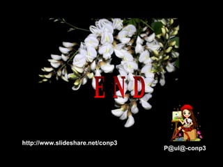 P@ul@-conp3 http://www.slideshare.net/conp3 E N D