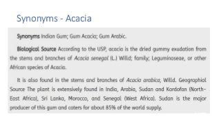 Synonyms - Acacia
 