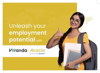 Unleash your
employment
potential with
Acacia
Powered by
 