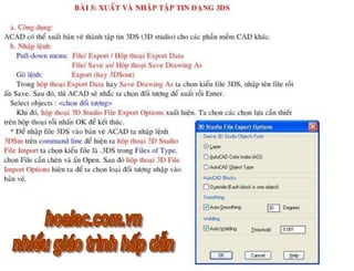 Autocad 3D Tieng Viet