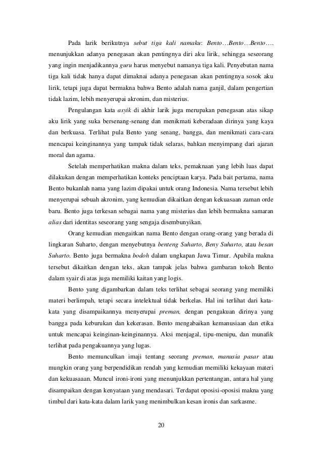 Pertentangan Kelas Dalam Lirik Lagu Di Album Kelompok Musik Swami I