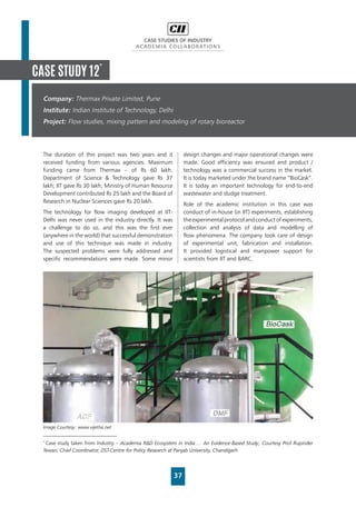 Case Studies of Industry Academia Collaborations | PDF