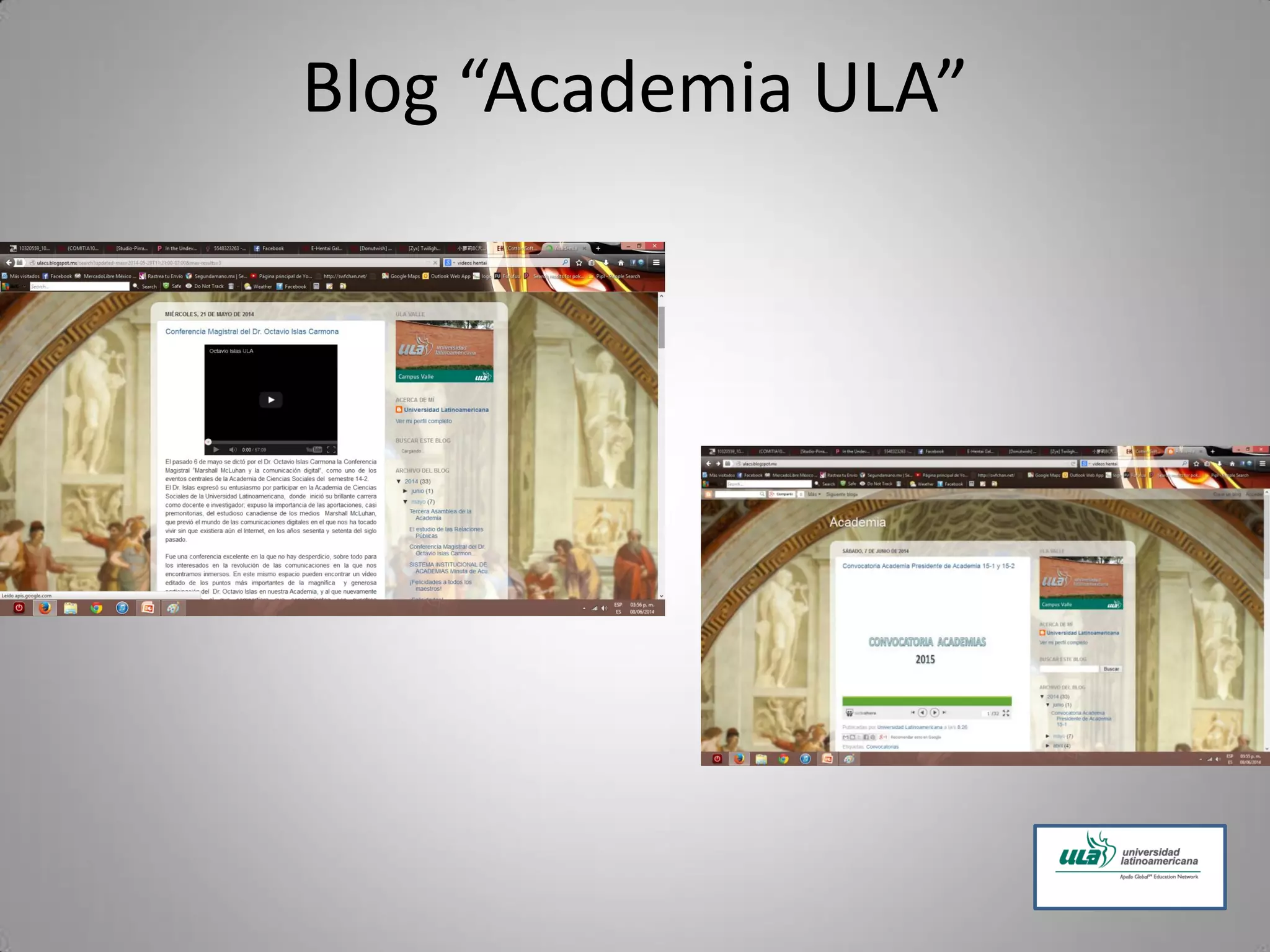Blog “Academia ULA”
 