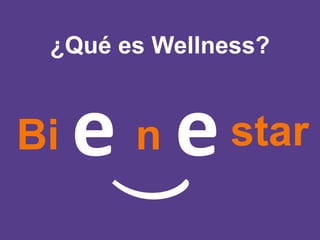 ¿Por qué todos necesitamos Wellness?
Genética
8%
Ecología
11%
Estrés
6%
Alimentos
75%
Los factores principales que influyen en nuestra salud y bienestar
ACADEMIA WELLNESS
 