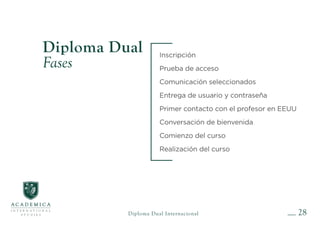 Diploma Dual
Preparando estudiantes
para los nuevos retos
info@academica.school
 