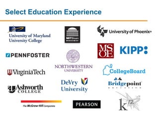 Select Education Experience
 
