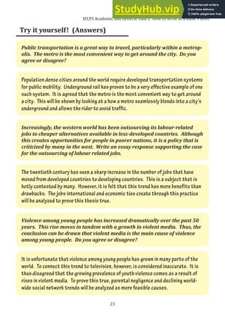 Academic And General Task 2 How To Write At A 9 Level | PDF