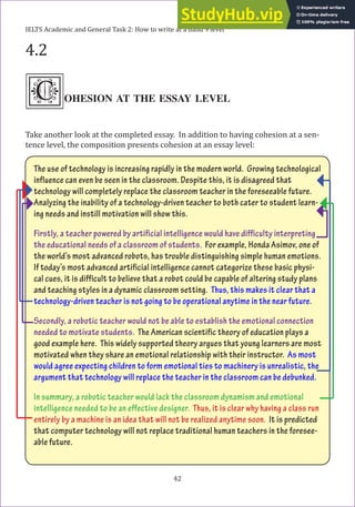 Academic And General Task 2 How To Write At A 9 Level | PDF