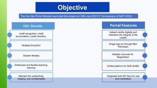 Academic Bank of Credits (ABC) from UGC...pptx