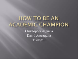 Academic champion