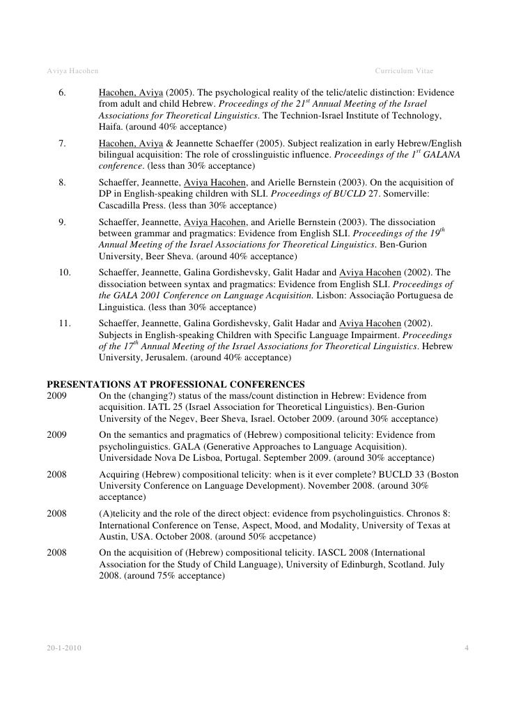 how to write academic resumes