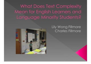 Academic Discourse And Text Complexity In The Classroom