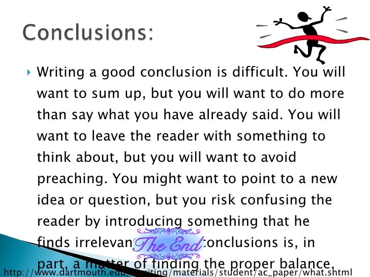 how to write a conclusion for an essay letters