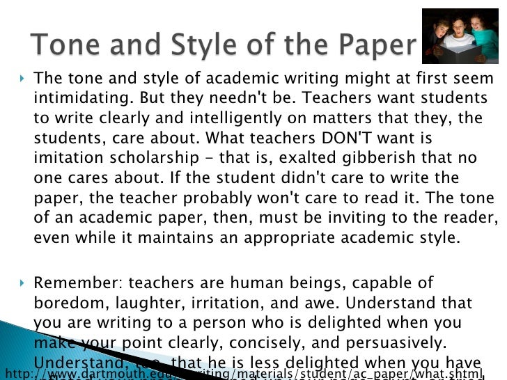 academic writing and tone