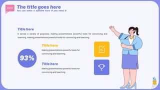 Making presentations powerful tools for
convincing and teaching.
Making presentations powerful tools for
convincing and teaching.
It serves a variety of purposes, making presentations powerful tools for convincing and
teaching. making presentations powerful tools for convincing and teaching.
 