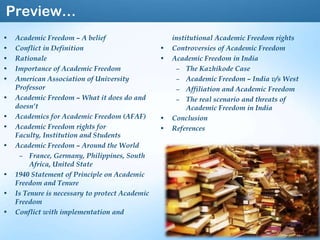 Academic Freedom | PPSX