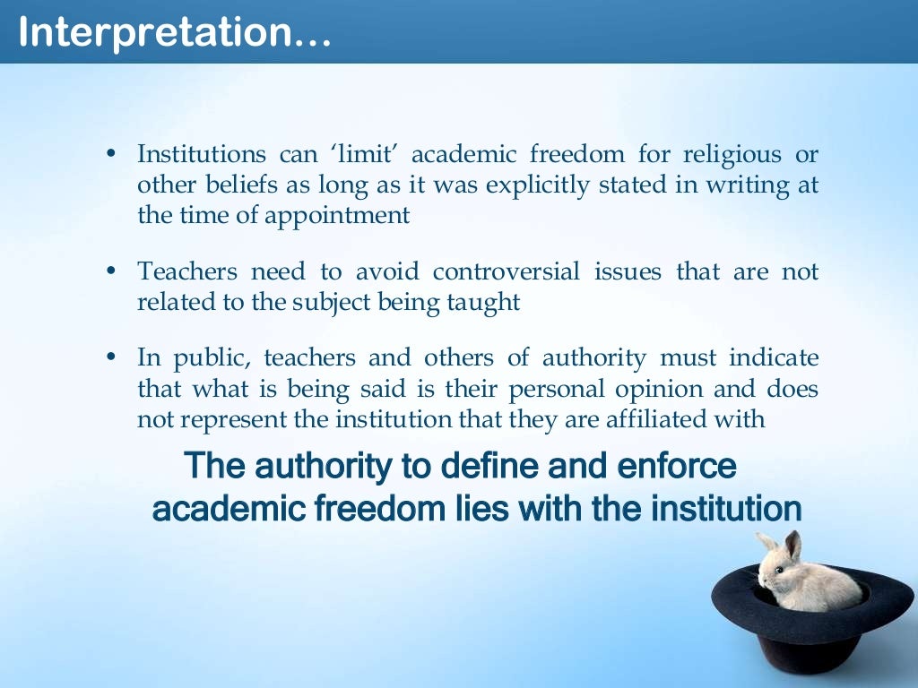 Academic Freedom