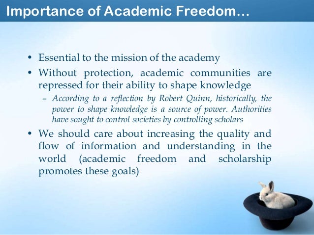 Essay about academic freedom