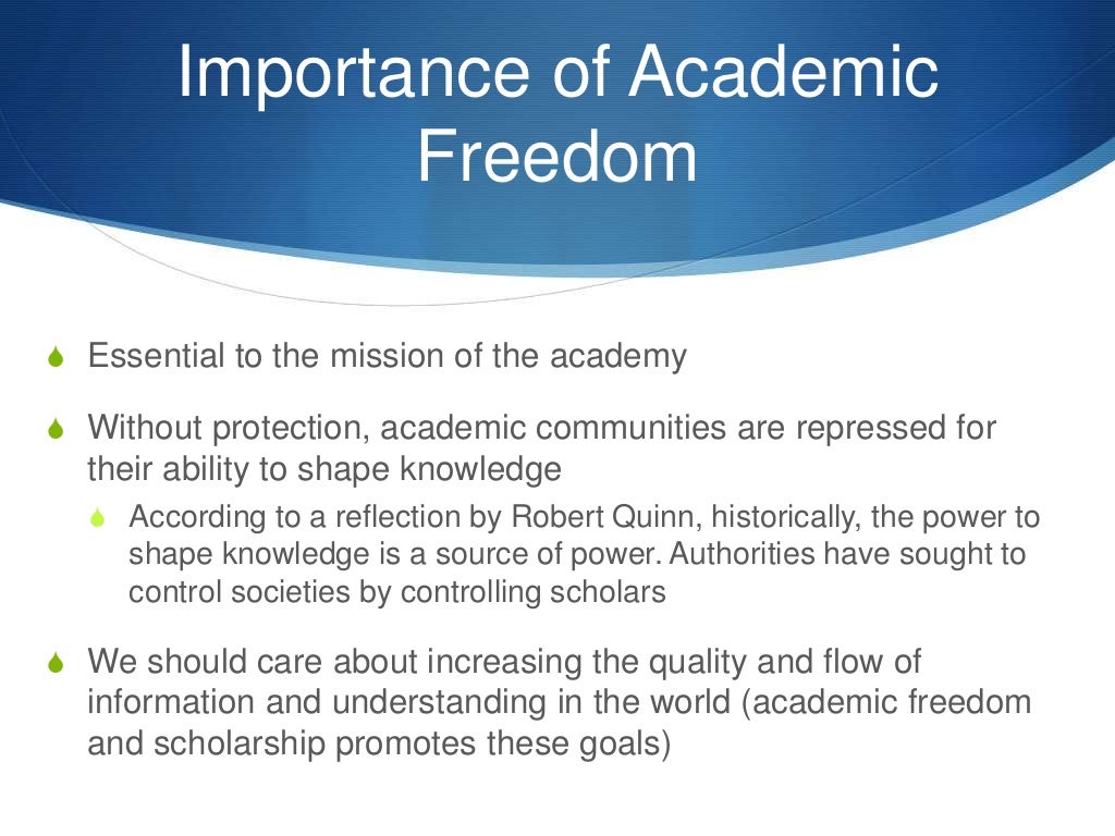 Academic freedom ppt