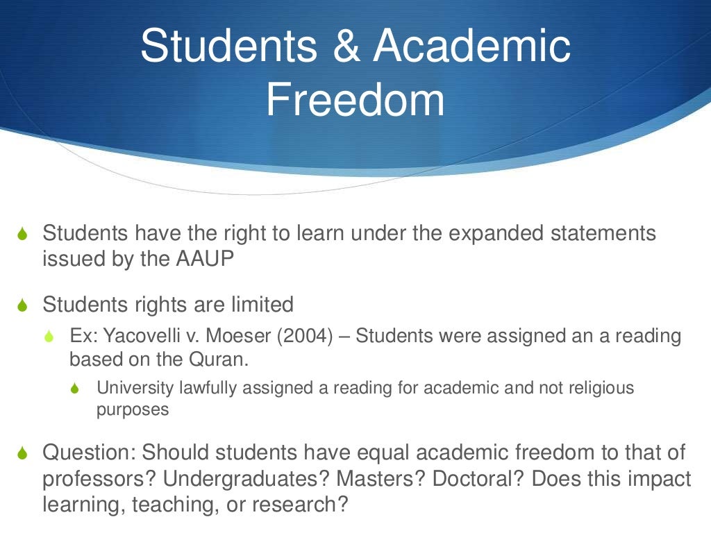 Academic freedom ppt