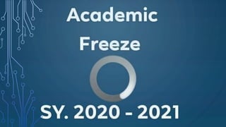 academic freeze thesis statement