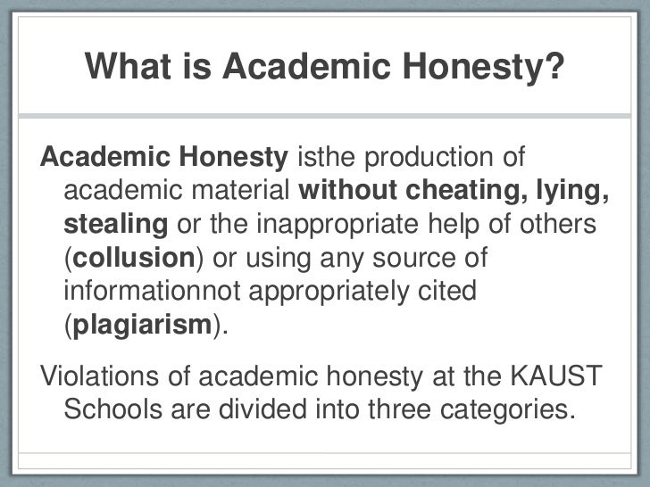 Essay honesty