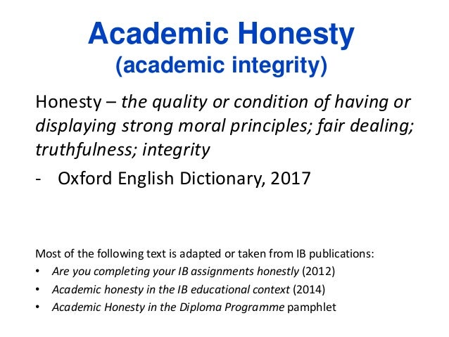 academic integrity essay