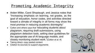 Ethical Concerns and Academic Integrity In Research Writing | PPTX