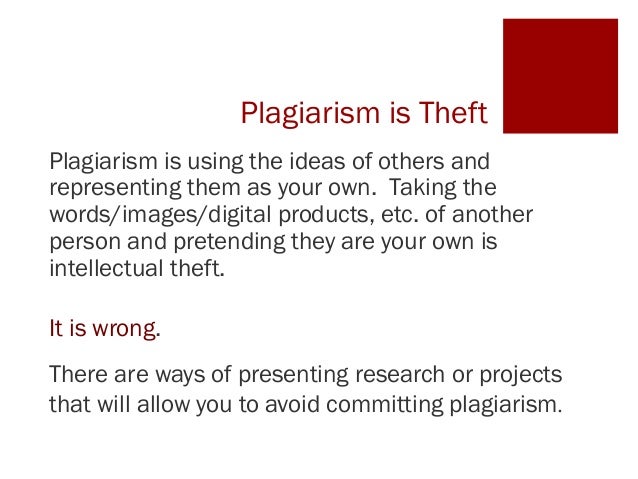 Ways to commit plagiarism