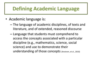academic_lang_080411 (2).ppt breakthrough | PPT