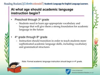 Academic language | PPT