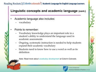 Academic language | PPT