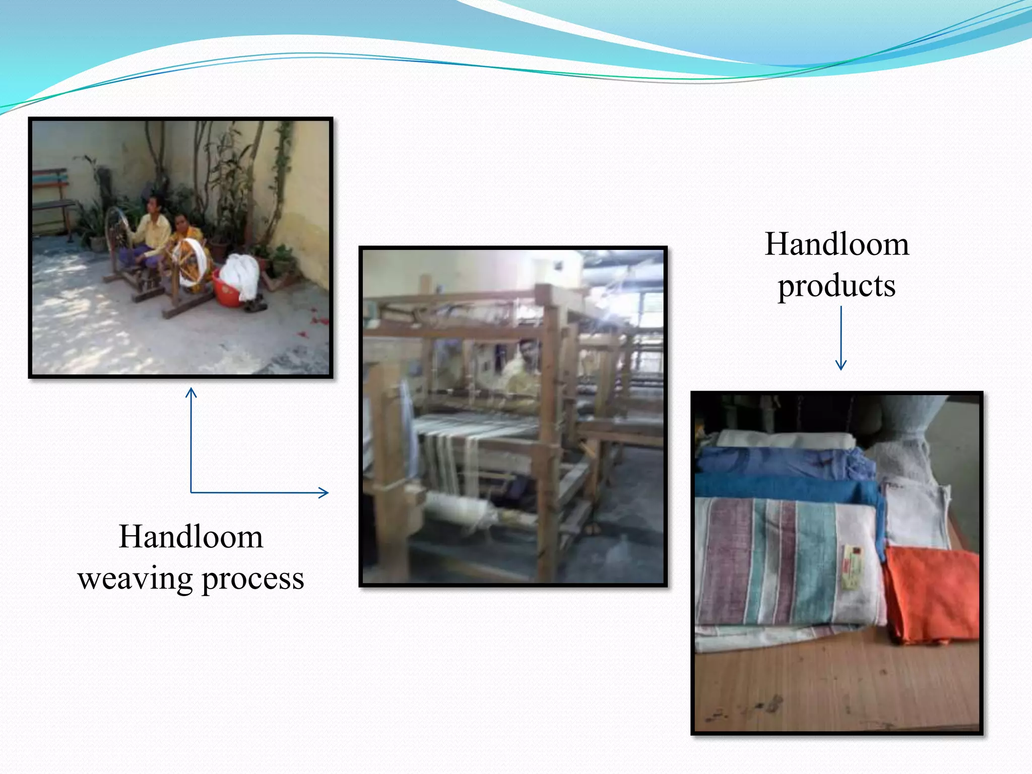 55 children and youth with special needs aged between 6-22 years.Handloom productsHandloom weaving process